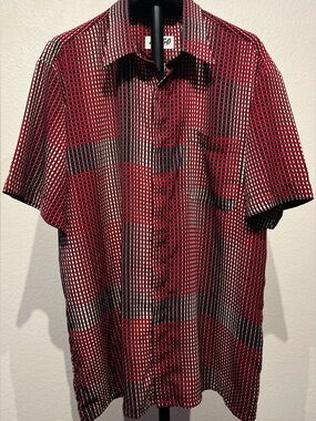 Vintage Y2K Amigo Red Plaid Short-Sleeve Shirt - Size XL (Men’s)